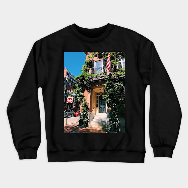 Brick Townhouse - Beacon Hill, Boston Crewneck Sweatshirt by offdutyplaces